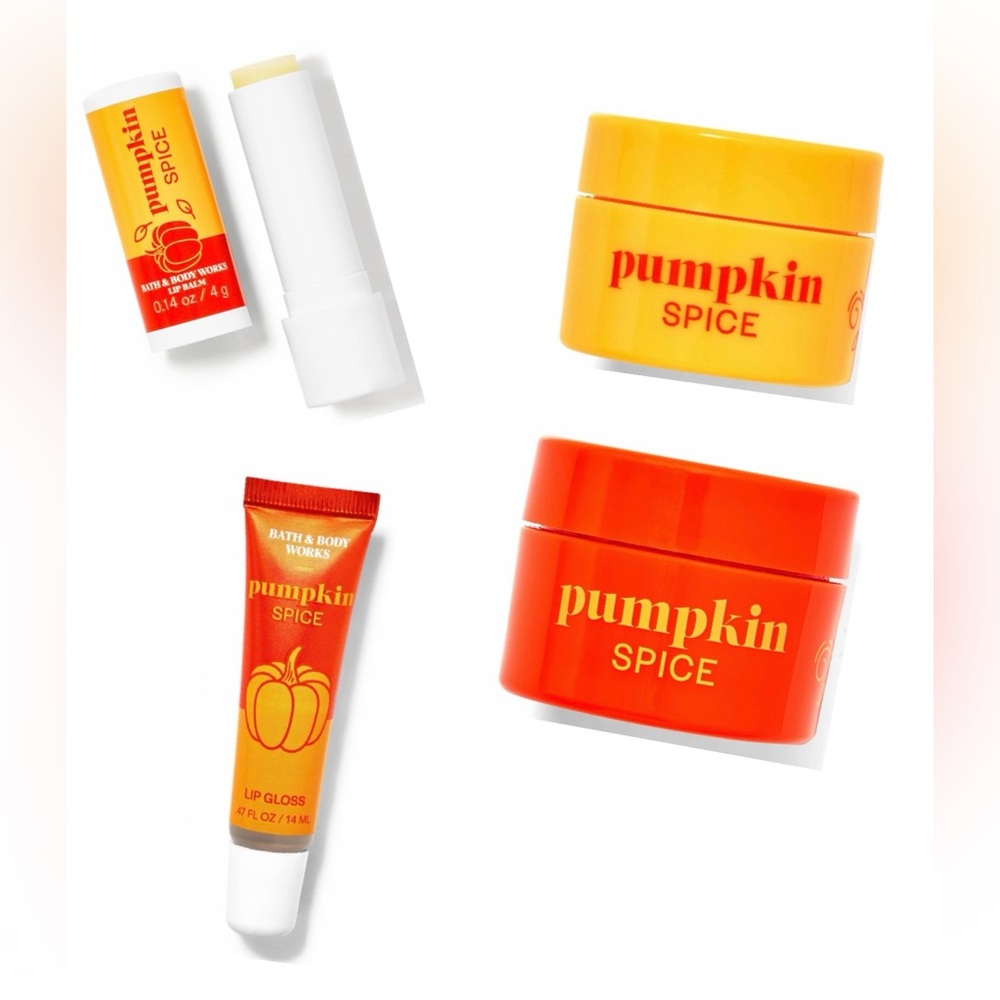 New/Unopened Pumpkin Spice Lip Care Bundle - Bath & Body Works